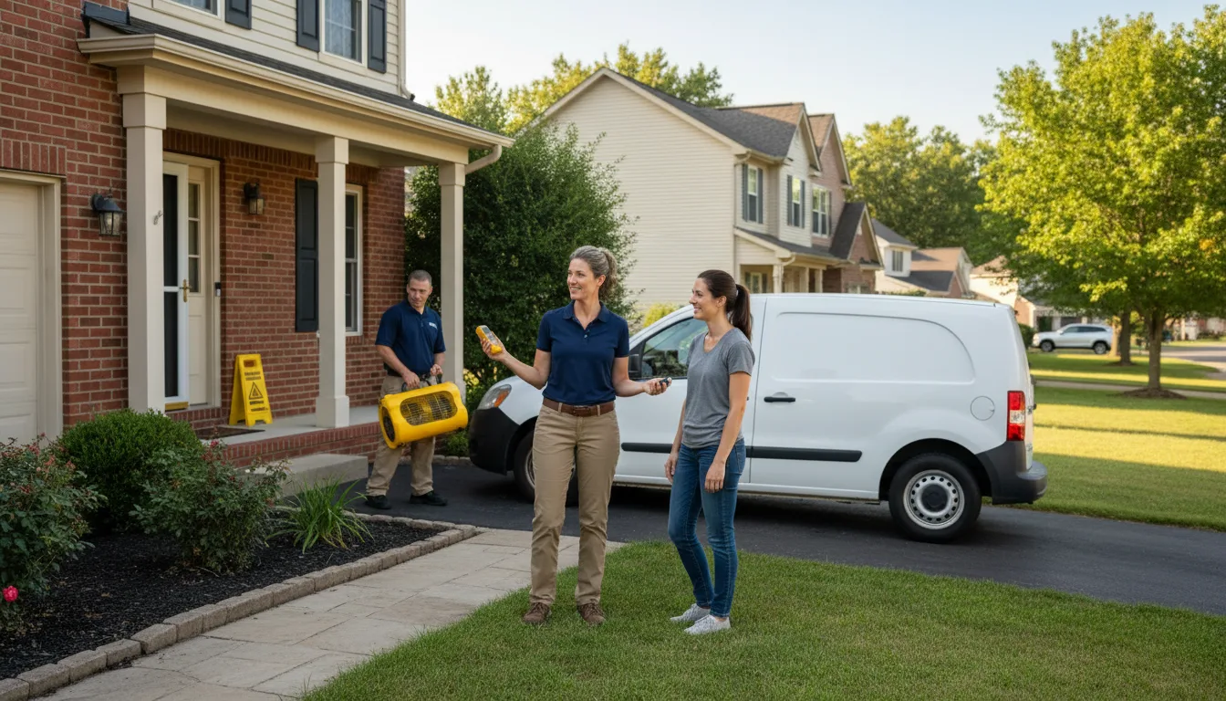 Residential water damage restoration in Monteview, ID